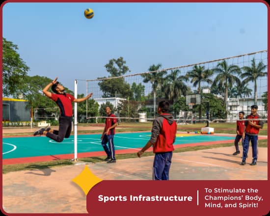 Athletics at Orchids Hoshangabad Road, a leading school in Bhopal, promote physical development.