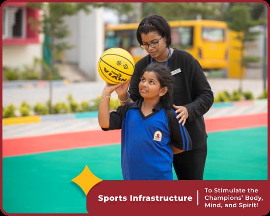Sports facilities at Orchids International, best school in Jakkur, Bangalore