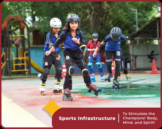 sports facilities at Orchids International School Majestic, Bangalore