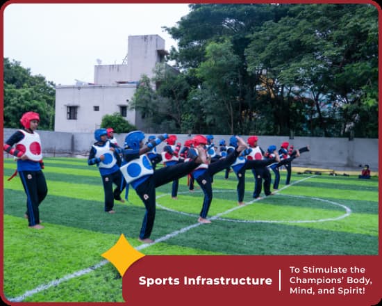 Sports areas at Orchids Manapakkam, Chennai