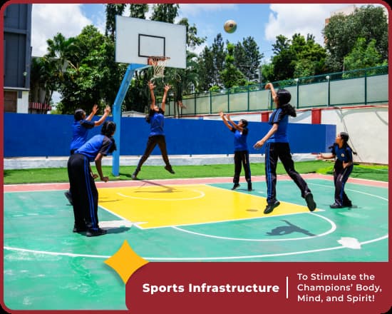 Sports facilities at Orchids International , best school in  Mysore Road, Bangalore