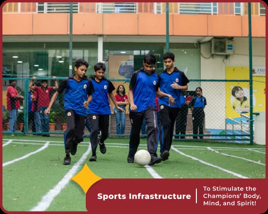 sports facilities at Orchids International, best school in Nagarbhavi, Bangalore