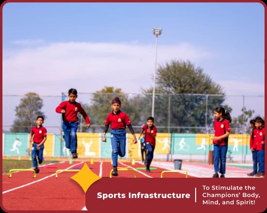 Sports at Orchids Nevta, a premier CBSE school in Jaipur, promote athletic development.