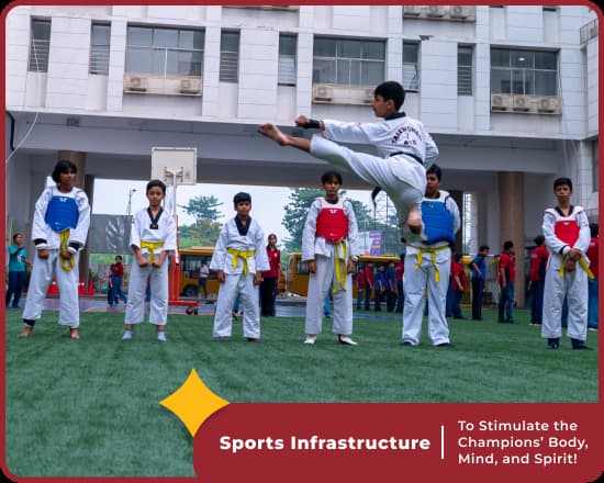 State-of-the-art sports at Orchids New Town, leading CBSE school in Kolkata, boost athletics.