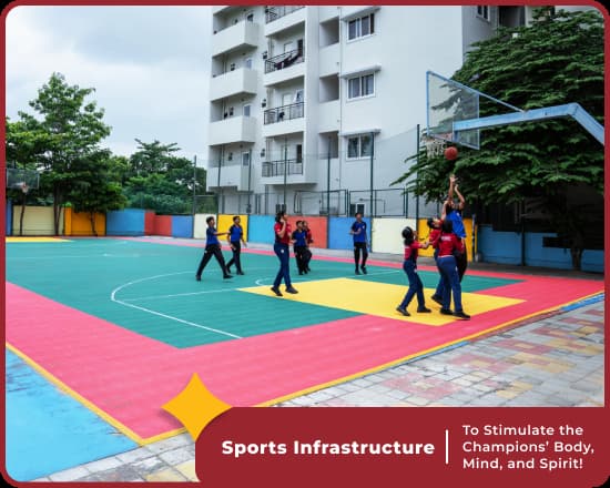 Sports facilities at Orchids International School Panathur, Bangalore
