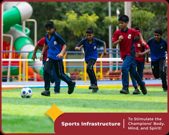 Sports facilities at Orchids International, best school in Vijayanagar, Bangalore