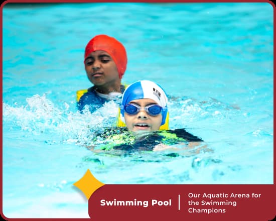 Swimming lessons are offered at Orchid International School, Jalahalli, Bangalore