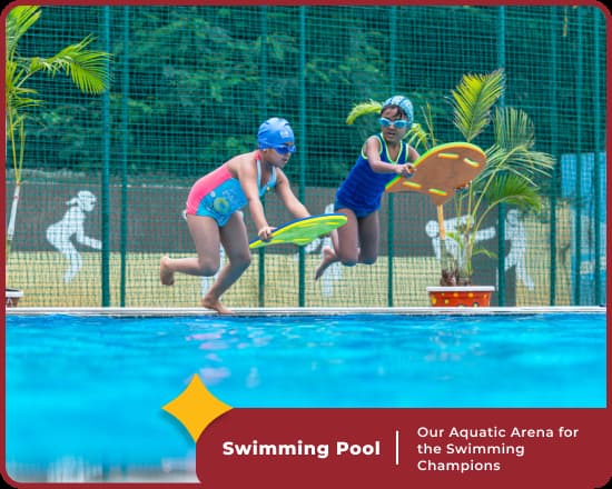 Swimming lessons at Orchids International School Magadi, Bangalore