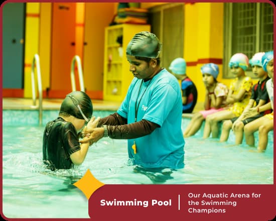 swimming pool at Orchids International School Majestic, Bangalore