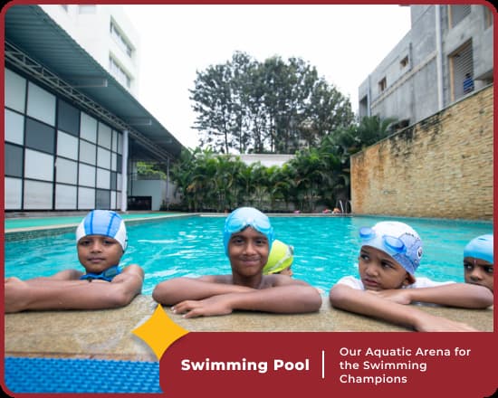 Swimming pool at Orchids International School Sahakar Nagar, Bangalore