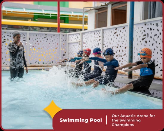 Swimming lessons at Orchids International School Sarjapur Road, Bangalore
