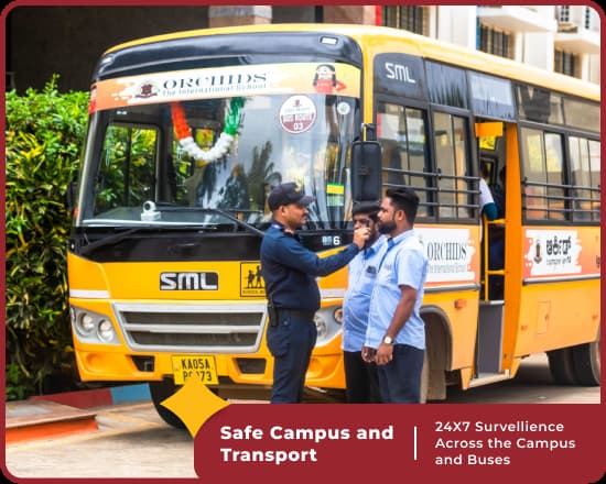 Safe campus at Orchids International School, Hennur Road, Bangalore
