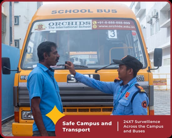 Safe campus at Orchids International School Mahalakshmi Layout, Bangalore