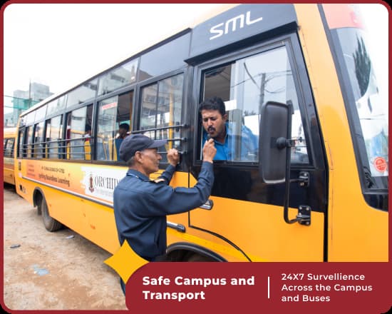 Safe campus at Orchids International School Sahakar Nagar, Bangalore
