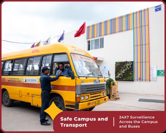 Safe campus at Orchids International School Yelahanka, Bangalore