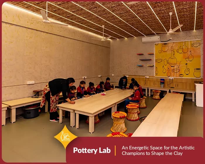 Pottery at Orchids Wadgaon Sheri, nurturing creativity at a premier CBSE school in Pune. at Orchids The International School, Wadgaon Sheri